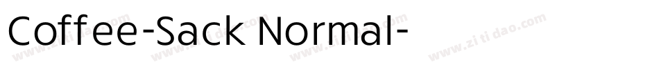 Coffee-Sack Normal字体转换